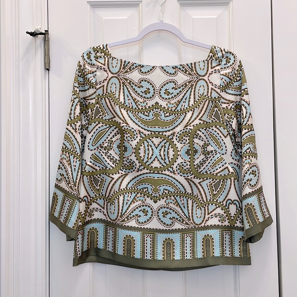 J. Crew Printed Blouse